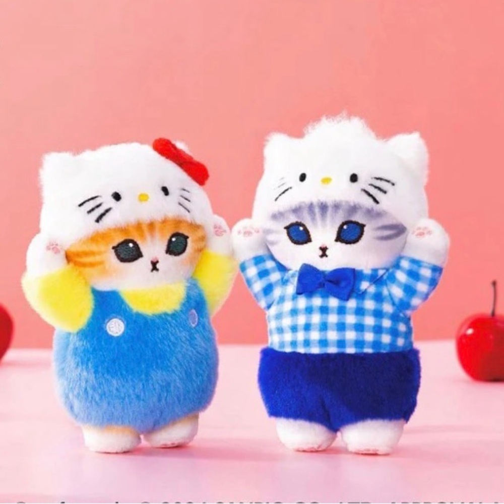 mofusand x Sanrio Lucensed Hello Kitty & Dear Daniel Mascot Pair